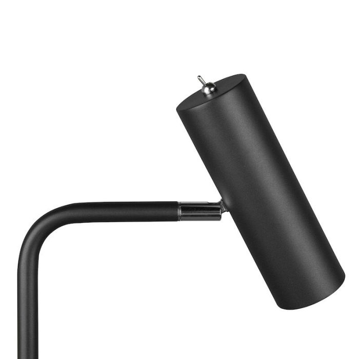 Lampadaire moderne noir, Kaso, avec interrupteur