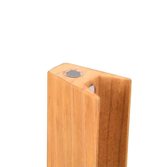 Lampadaire en bois marron, Neville, 16W, 3000K LED, gradable en 3 étapes