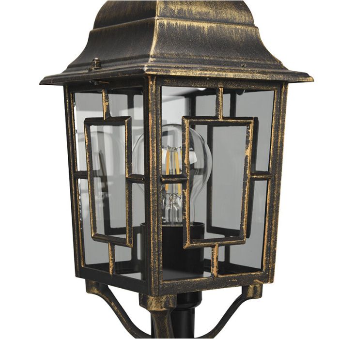 Luminaire extérieur classique couleur rouille, Viyan, IP23