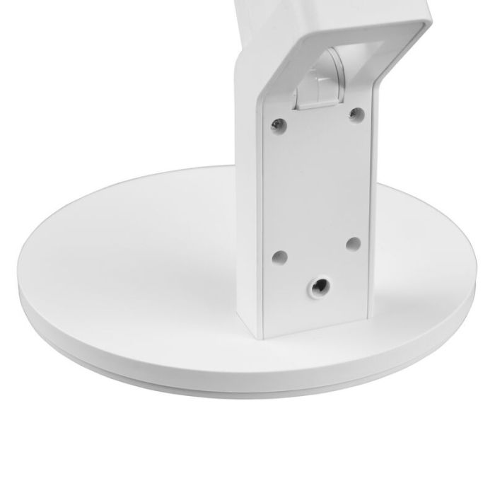 Lampe de bureau moderne blanche, Lindi, 5W, blanc chaud à froid réglable LED, avec variateur tactile