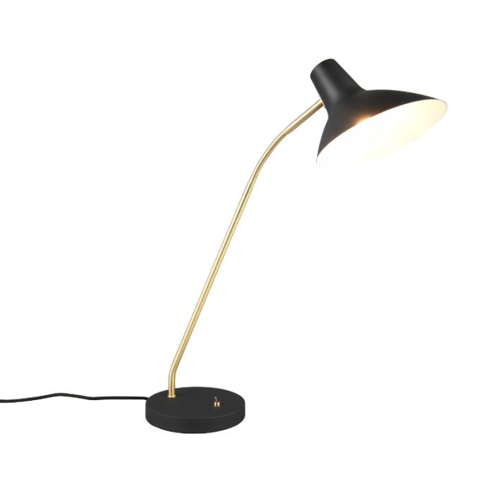 Lampe de bureau classique noire, Merit