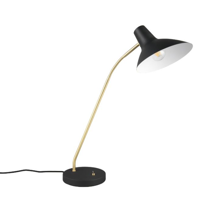 Lampe de bureau classique noire, Merit