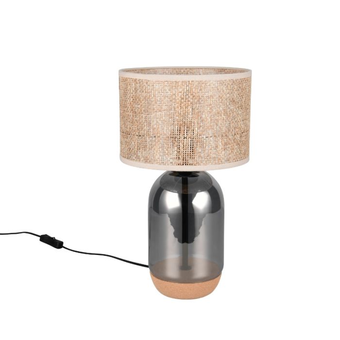 Lampe de table rustique chromée, Madui