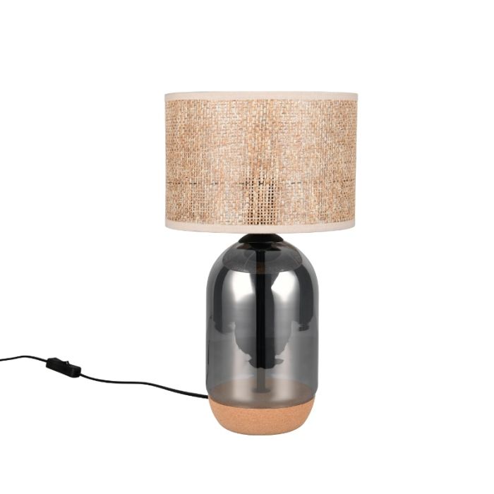 Lampe de table rustique chromée, Madui