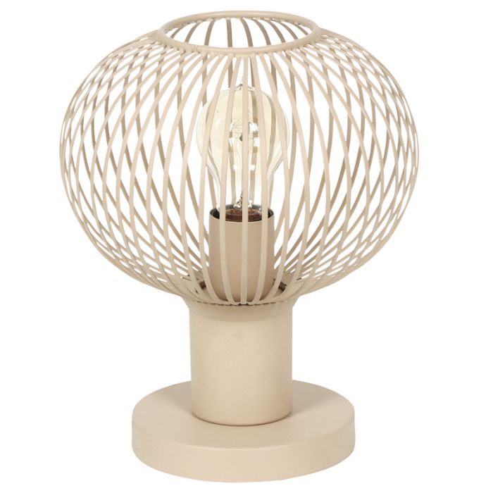 Lampe de table industrielle beige, Gjalt