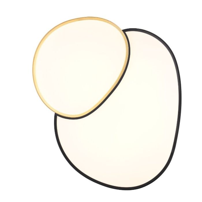 Plafonnier en métal doré, Merwin, 51W, blanc chaud à froid réglable LED