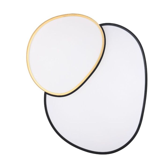 Plafonnier en métal doré, Merwin, 51W, blanc chaud à froid réglable LED