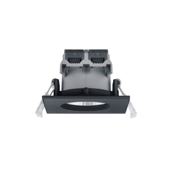 Spot encastré salle de bain moderne noir, Iman, 5W, 3000K LED, IP65