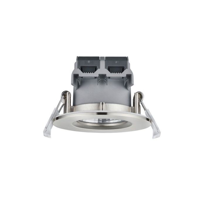Spot encastré salle de bain moderne nickel, Iman, 5W, 3000K LED, IP65