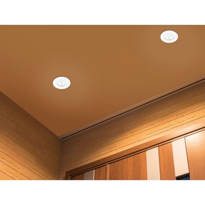 Spot encastré salle de bain moderne blanc, Iman, 5W, 3000K LED, IP65