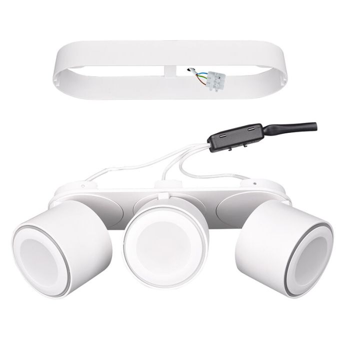 Lampe plafond moderne blanche, Jorno, 3,5W, 3000K LED