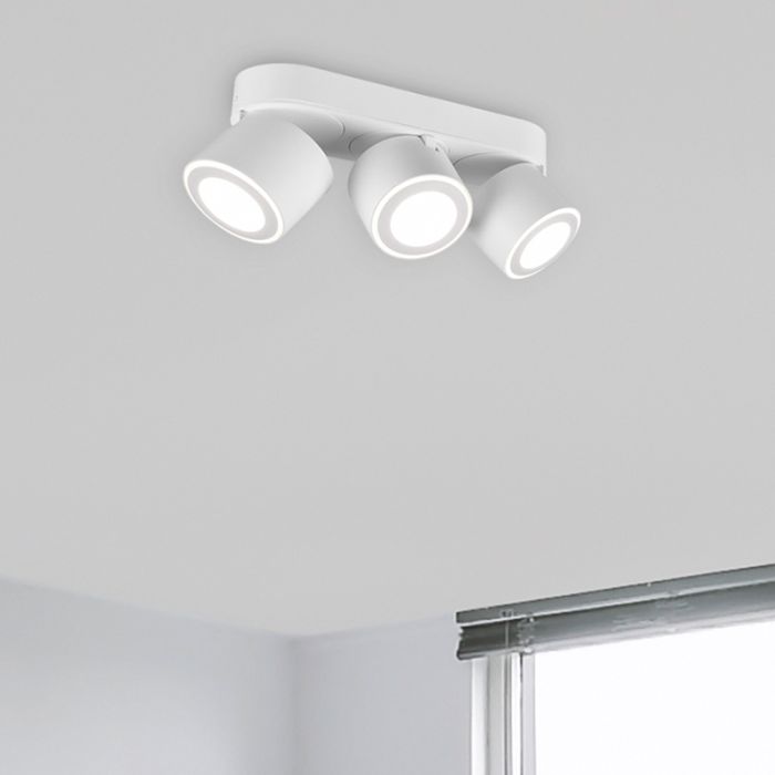 Lampe plafond moderne blanche, Jorno, 3,5W, 3000K LED