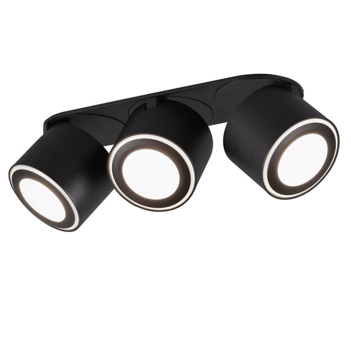 Lampe plafond moderne noire, Jorno, 3,5W, 3000K LED