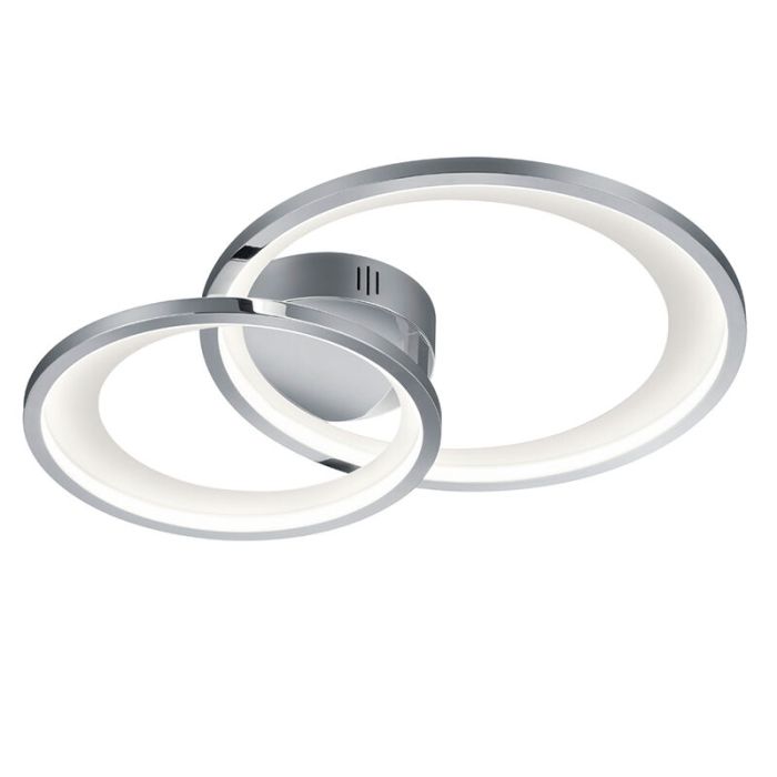 Lampe plafond moderne chromée, Kendi, 29W, 3000K LED