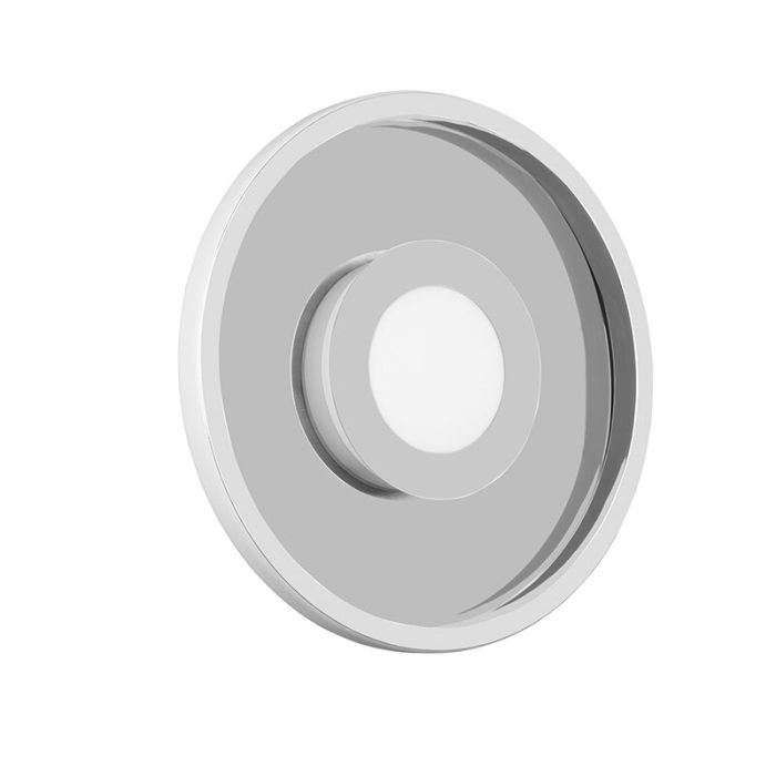 Plafonnier salle de bain moderne chromé, Kayla, 28W, 3000K LED, IP44