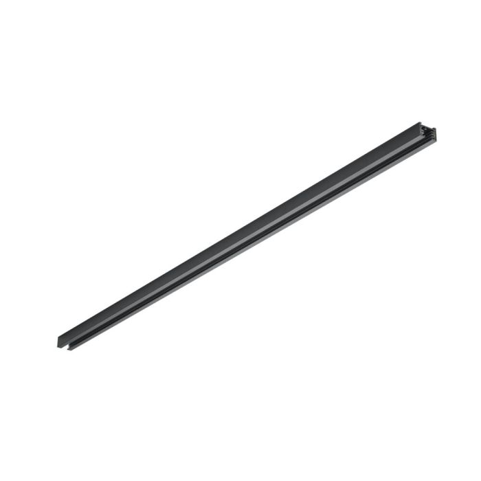 Rail électrifié 100cm pour éclairage sur rail biphasé, métal, noir