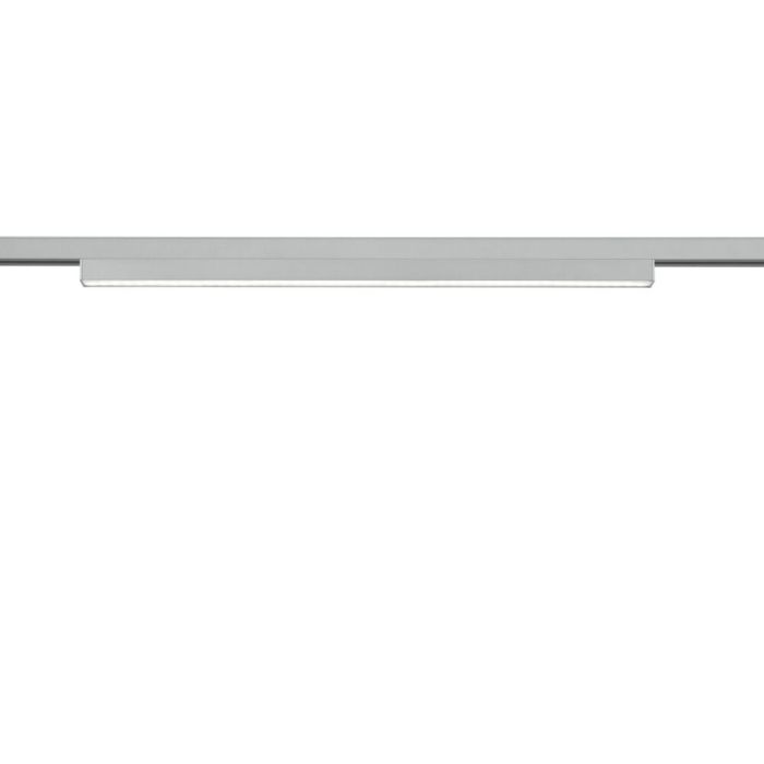 Lampe à pince grise Chloé pour éclairage sur rail biphasé
