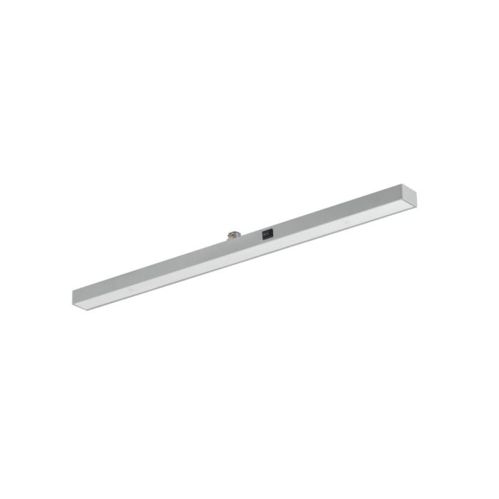 Lampe à pince grise Chloé pour éclairage sur rail biphasé