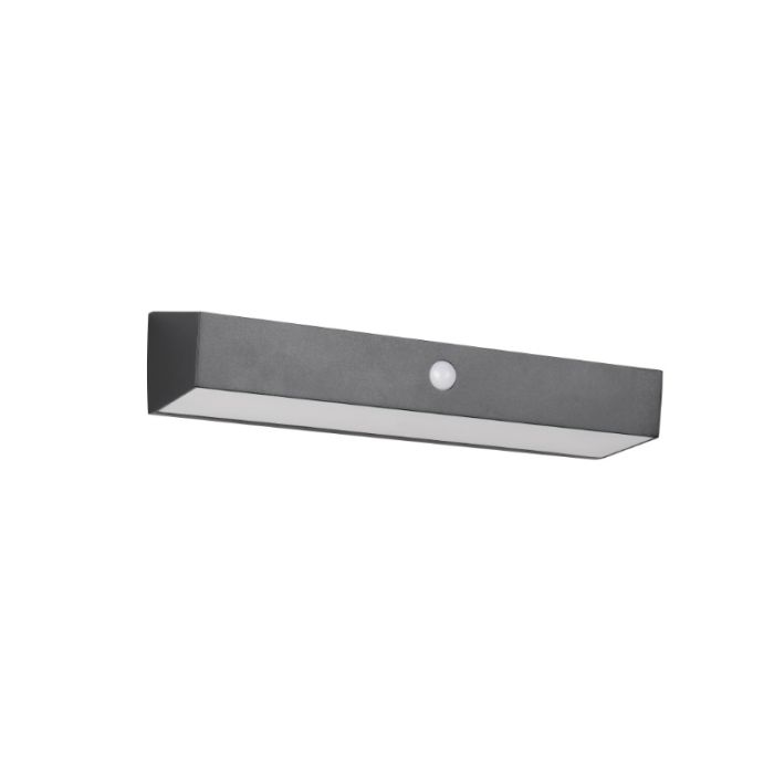 Applique solaire extérieur moderne noire, Ravindra, 6W, 4000K LED, IP44
