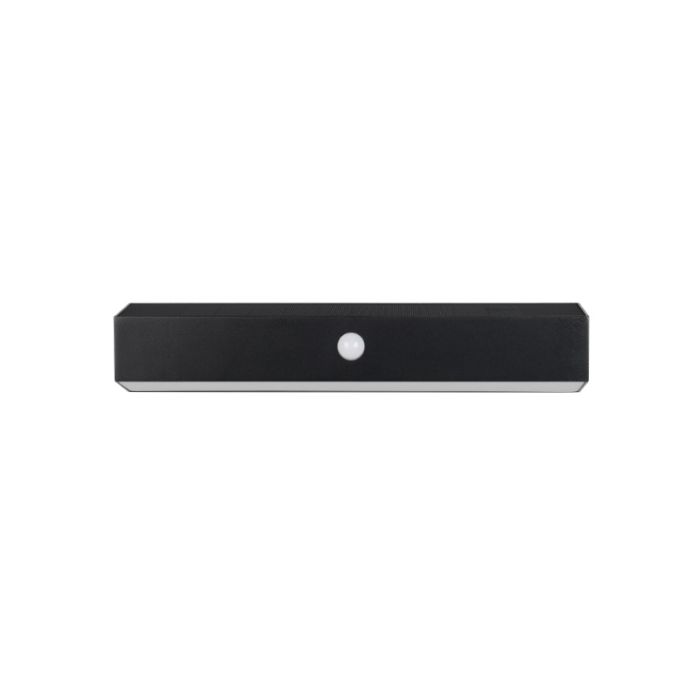 Applique solaire extérieur moderne noire, Ravindra, 6W, 4000K LED, IP44