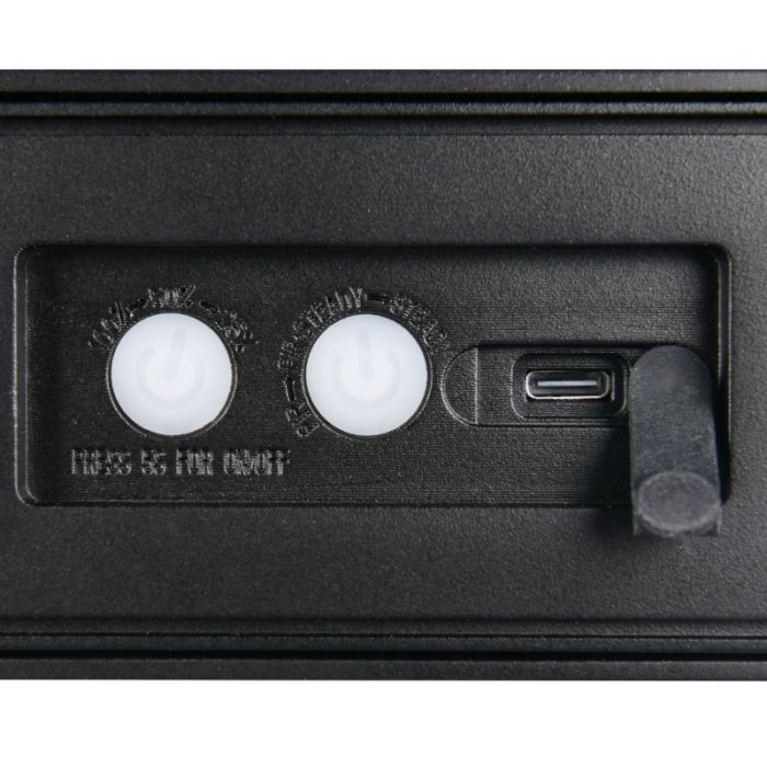 Applique solaire extérieur moderne noire, Ravindra, 6W, 4000K LED, IP44