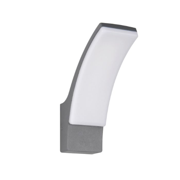 Luminaire extérieur moderne anthracite, Popke, 12,5W, 4000K LED, IP44