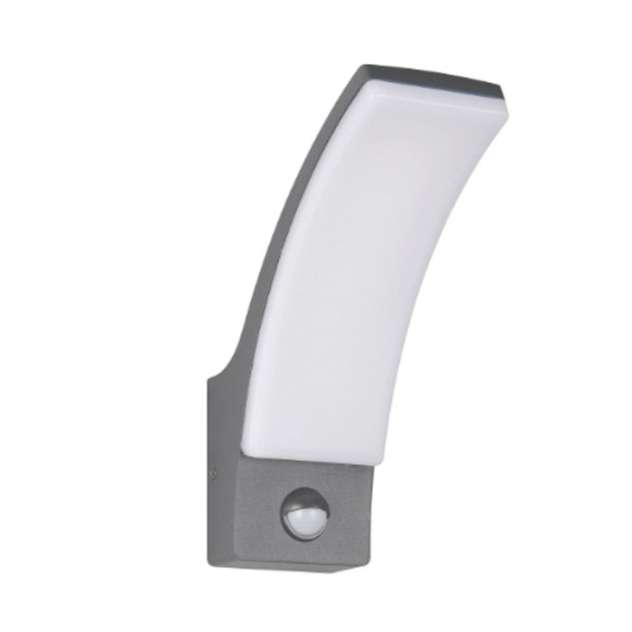 Applique extérieur avec détecteur de mouvement moderne anthracite, Popke, 12,5W, 4000K LED, IP44