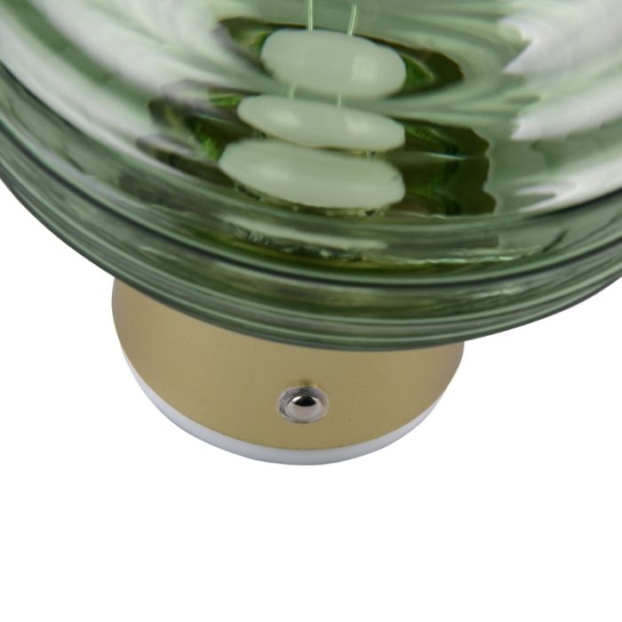 Applique murale rechargeable moderne verte, Walid, 1,5W, 3000K LED, gradable en 3 étapes