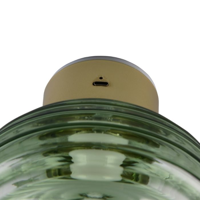 Applique murale rechargeable moderne verte, Walid, 1,5W, 3000K LED, gradable en 3 étapes