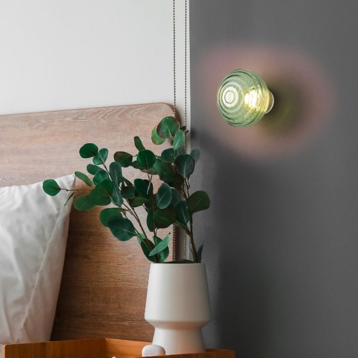 Applique murale rechargeable moderne verte, Walid, 1,5W, 3000K LED, gradable en 3 étapes