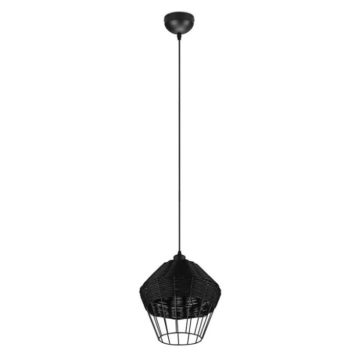 Suspension en rotin noire, Mirne
