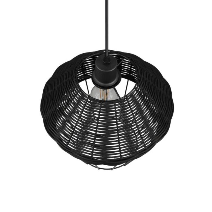 Suspension en rotin noire, Mirne