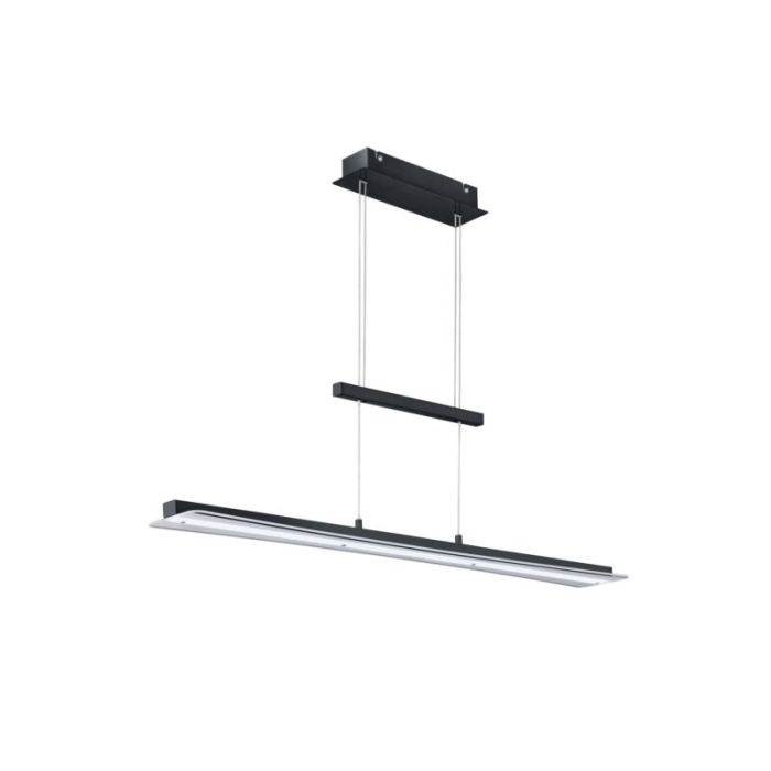 Suspension moderne noire, Port, 18W, blanc chaud à froid réglable LED