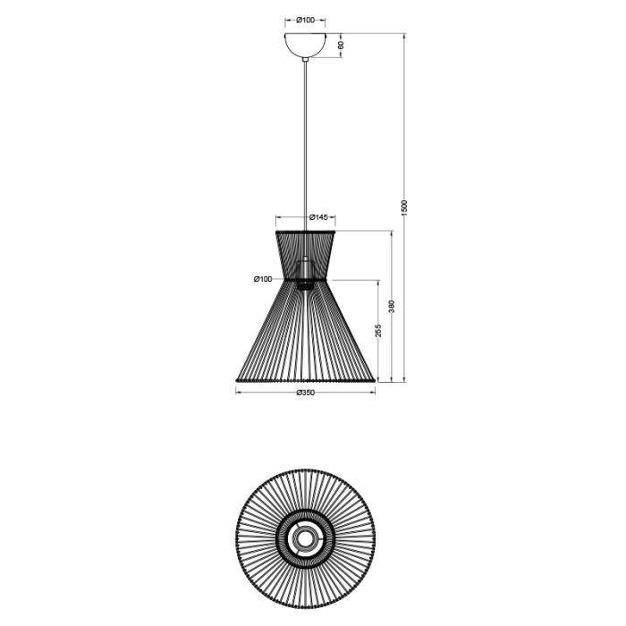 Suspension en papier marronne, Ramazan