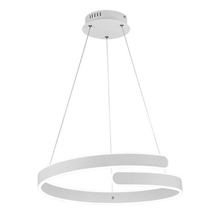 Suspension table à manger design blanche, Resy, 37W, 4000K LED, gradable en 3 étapes