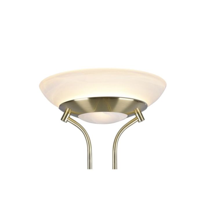 Lampadaire liseuse moderne laiton, Fredrika, 27W, 3000K LED, avec variateur tactile