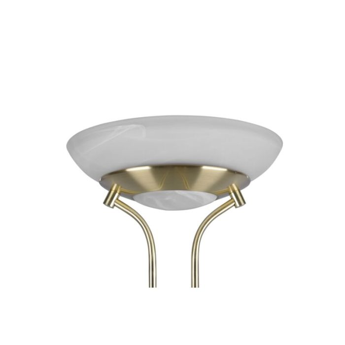 Lampadaire liseuse moderne laiton, Fredrika, 27W, 3000K LED, avec variateur tactile