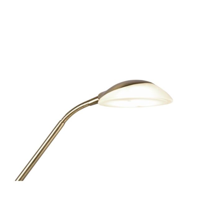 Lampadaire liseuse moderne laiton, Fredrika, 27W, 3000K LED, avec variateur tactile
