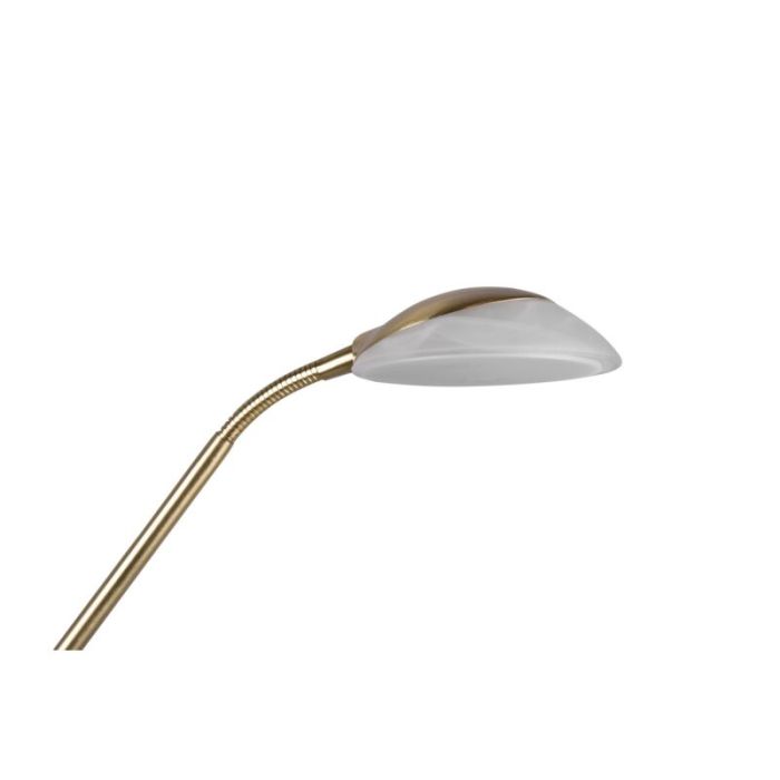 Lampadaire liseuse moderne laiton, Fredrika, 27W, 3000K LED, avec variateur tactile