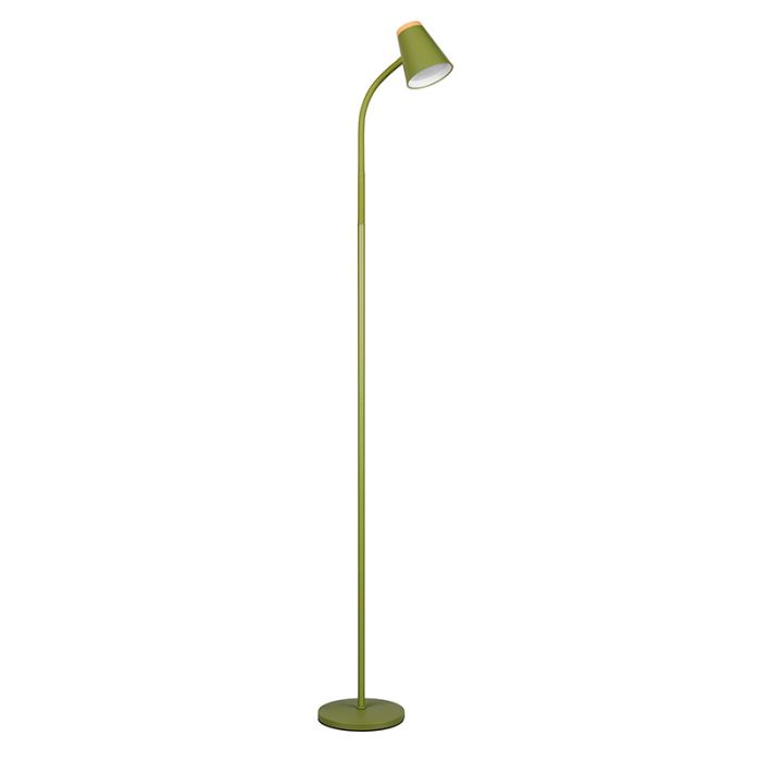 Lampadaire moderne vert, Rahul, 4,5W, 3000K LED, avec interrupteur