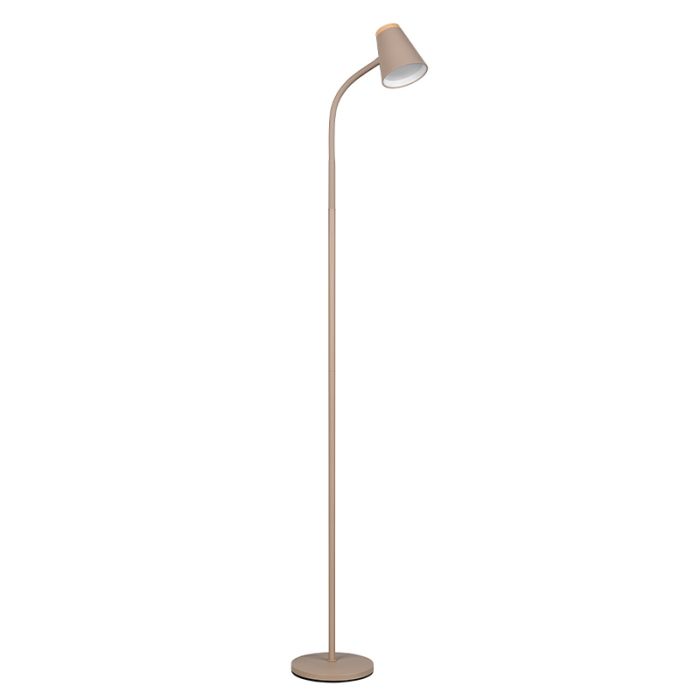 Lampadaire moderne marron, Rahul, 4,5W, 3000K LED, avec interrupteur