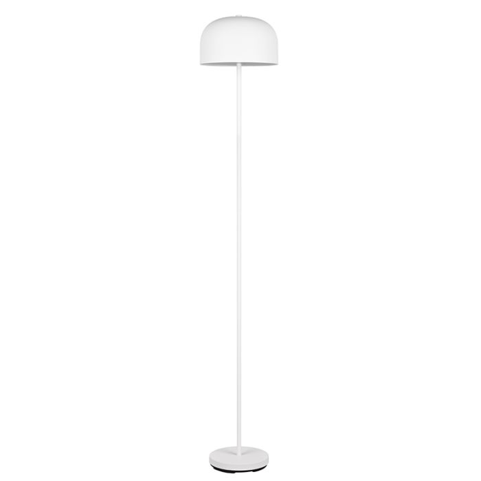 Lampadaire rechargeable moderne blanche, Dustin, 2,5W, 3000K LED, gradable en 3 étapes