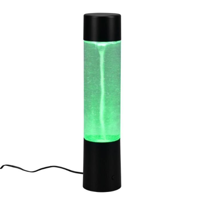 Lampe de table moderne noire, Mehdi, 1W, RGB LED, avec interrupteur
