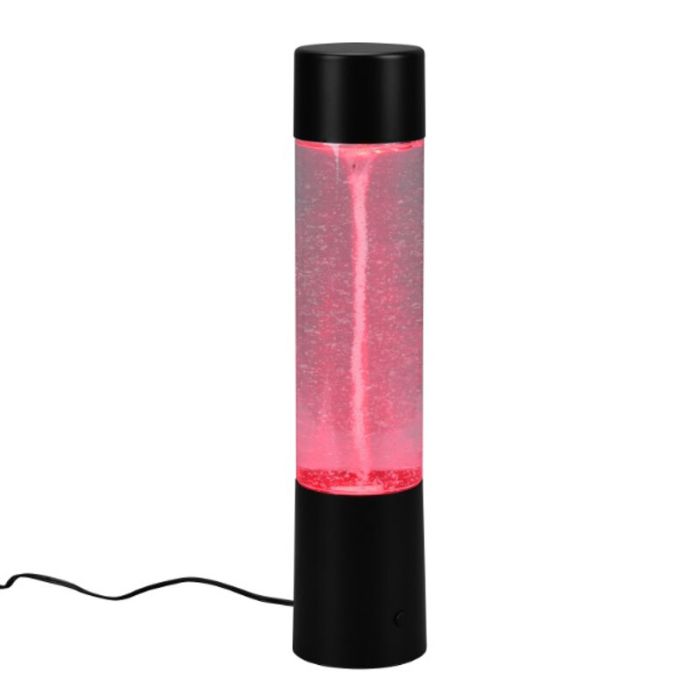 Lampe de table moderne noire, Mehdi, 1W, RGB LED, avec interrupteur