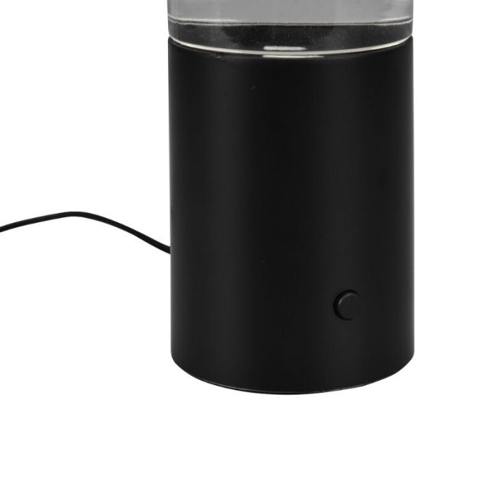 Lampe de table moderne noire, Mehdi, 1W, RGB LED, avec interrupteur