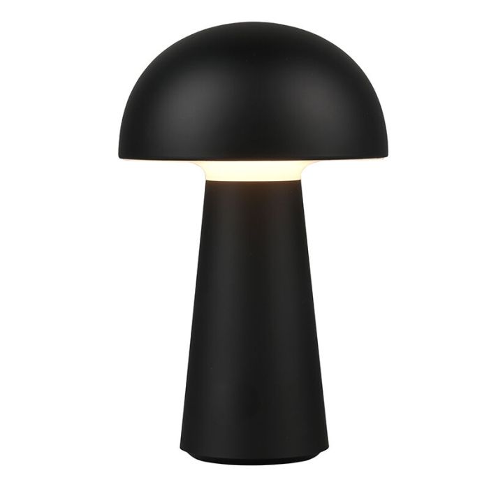 Lampe de table extérieur moderne noire, Rachelle, 2W, 3000K LED, IP44, avec interrupteur