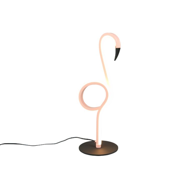 Lampe de table design rose, Puk, 6W, 3000K LED, avec interrupteur