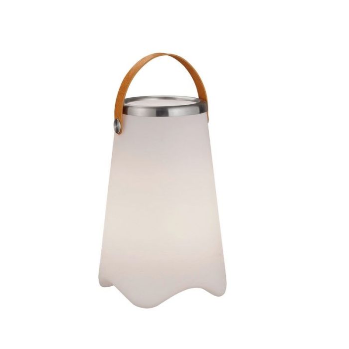 Lampe de table extérieur moderne blanche, Sedex, 2W, RGBW LED, IP44, avec télécommande