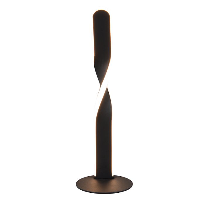 Lampe de table design noire, Quirinus, 10W, 4000K LED, avec interrupteur