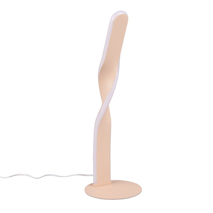 Lampe de table design marronne, Quirinus, 10W, 4000K LED, avec interrupteur
